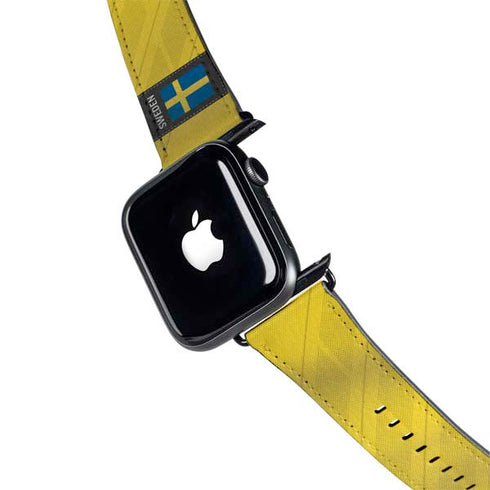 Sweden Soccer Flag Apple Watch Band 38-40mm